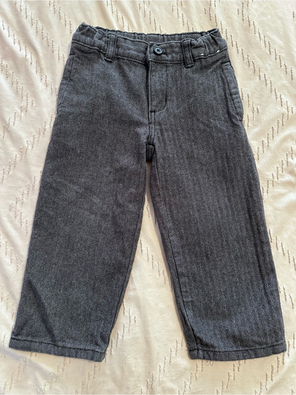 Gymboree Gray Herringbone Toddler Pants